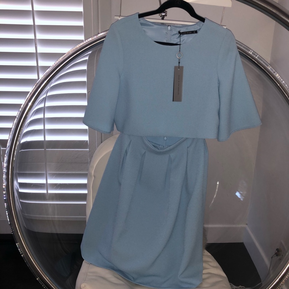 Brand New Black Halo Matching Top & Skirt